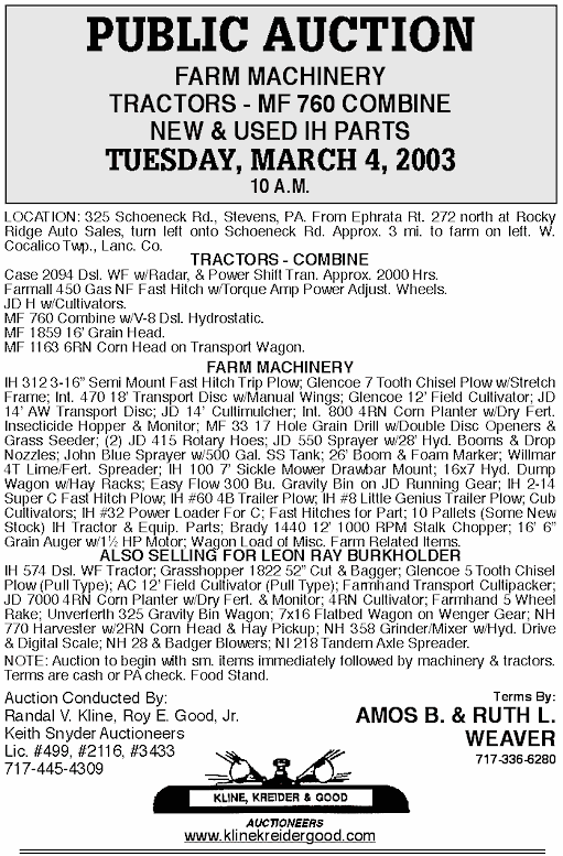 Public Auctions Lancaster PA Real Estate Auctioneers Farm Antiques