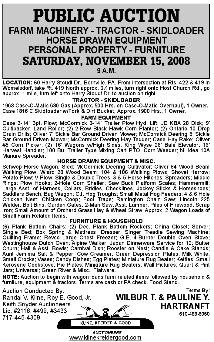 Public Auctions Lancaster PA Real Estate Auctioneers Farm Antiques