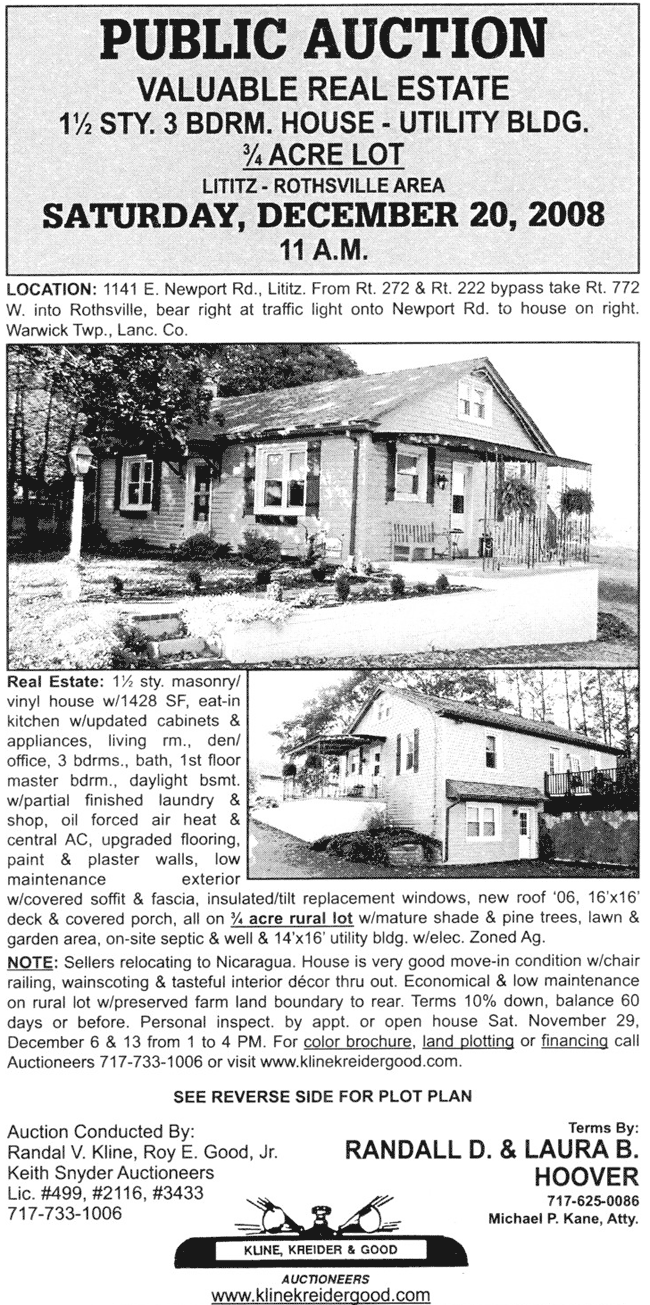 Public Auctions Lancaster PA Real Estate Auctioneers Farm Antiques Auctions